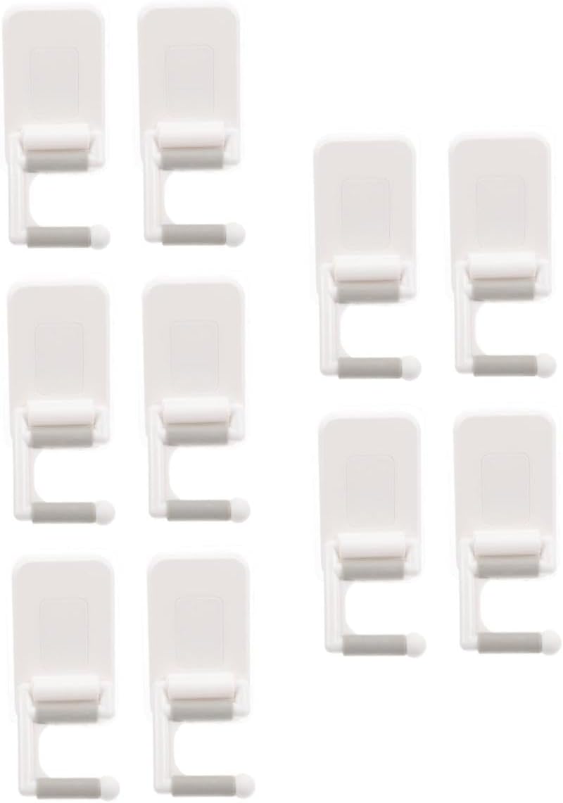 Ciieeo 3 Sets Fringe Mop Holder Hanger Organizer Broom Hooks Wall Cup Hooks Zip Ties Coat Hooks For Wall 2 Pieces * 3