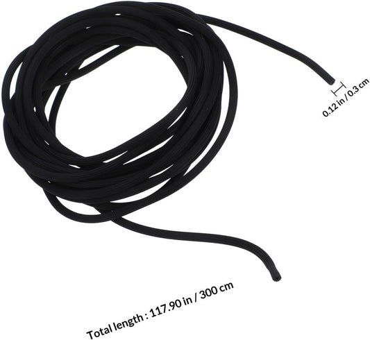 Zerodeko Bande PVC Légère Et Facile D'entretien Pour Moustiquaire De Fenêtre Noire, Jonc De Retenue Solide Adapté Aux Accessoires De Quincaillerie De Fenêtre