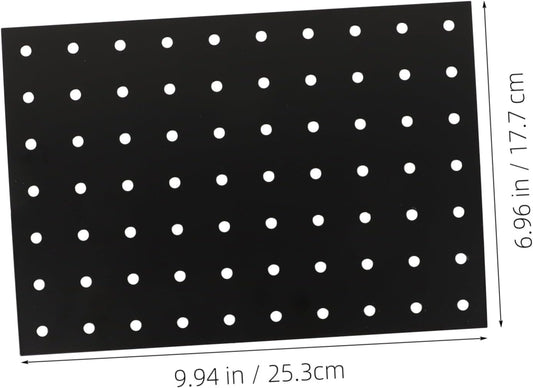 Ciieeo Metal Pegboard Pegboard Wall Pegboard Garage Hooks Small Pegboard Wall Mounted Tool Organizer Black