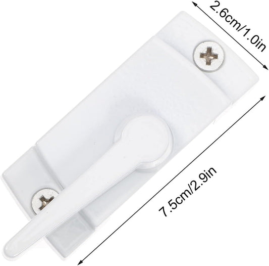 Jojofuny Verrous De Fenêtre En Alliage De Zinc Blanc 4pcs Pour Protection Vie Privée, Pièces De Rechange Robustes Et Flexibles Pour Fenêtres Coulissantes Usage Quotidien