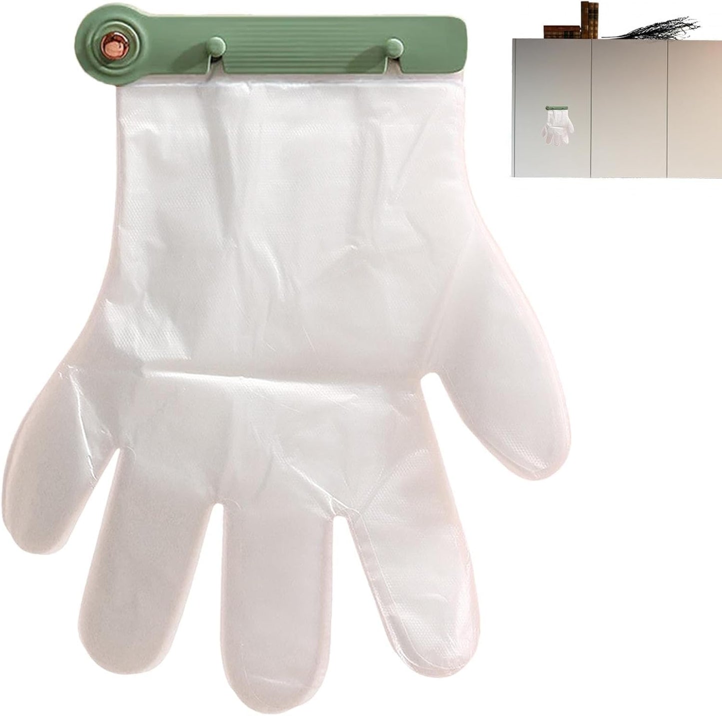 Porte-moufles Pour Fixation Murale | Rangement De Mural Support De Distributeur De Gants Avec 100 Gants - Pour Porte De Salle De Bain Et Réfrigérateur