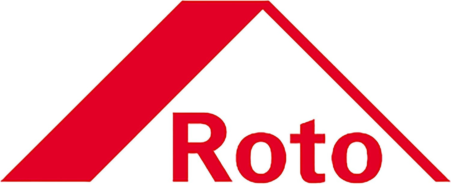 Roto Original Line TS7442 Patio Z Handle With Logo, Circular White, Pen Length 35 Mm, 25 X 3.6 X 6.7