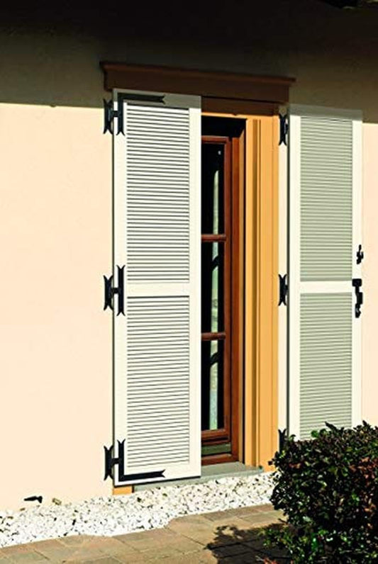 Alberts 306458 Angle Hinge | Straight End Or Carp Tail For Top Or Bottom | Black Lacquered | Hinge Ø 14 Mm | 250 X 300 X 35 Mm