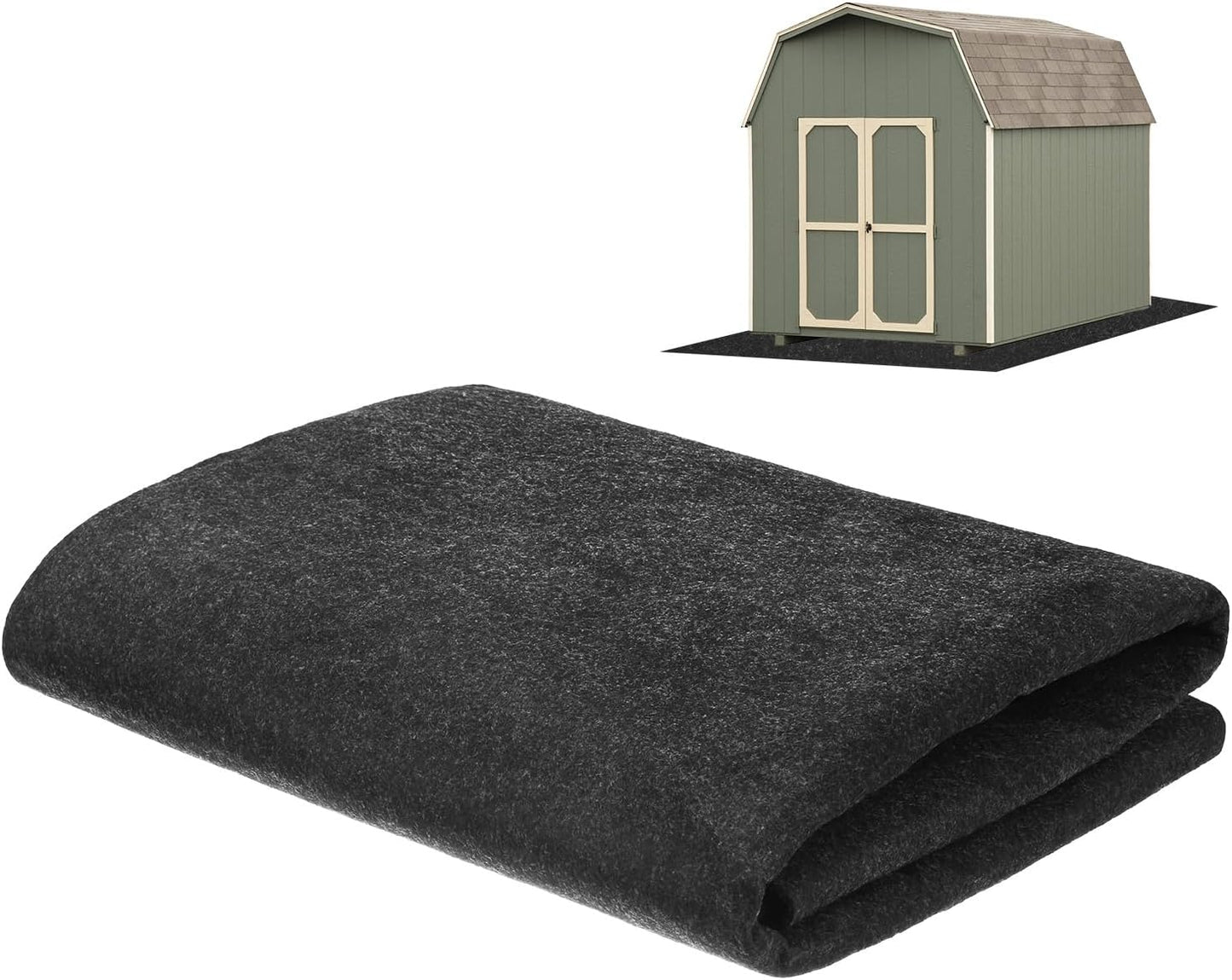 M METERXITY Tapis D'abri De Jardin De Rangement Extérieur, 2,4 X 2,4 M, Petit Tapis De Sol Imperméable Pour Meubles De Terrasse, Protection De Sol De L'usure, Liquide, Poussière, Huile, Tapis D'abri