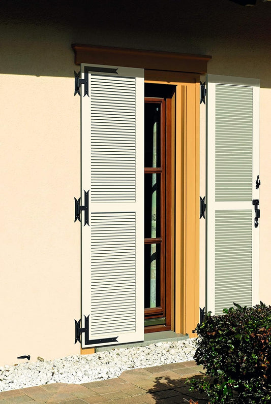 Alberts 306427 Angle Hinge | Straight End Or Carp Tail For Top Or Bottom | Black Lacquered | Hinge Ø 14 Mm | 250 X 300 X 35 Mm