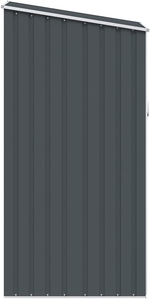  Abri De Jardin Compact 87x98x159 Cm En Acier Galvanisé, Abri De Rangement Extérieur Avec Toit En Pente Pour Outils Et Mobilier De Jardin, Protection Contre La Poussière