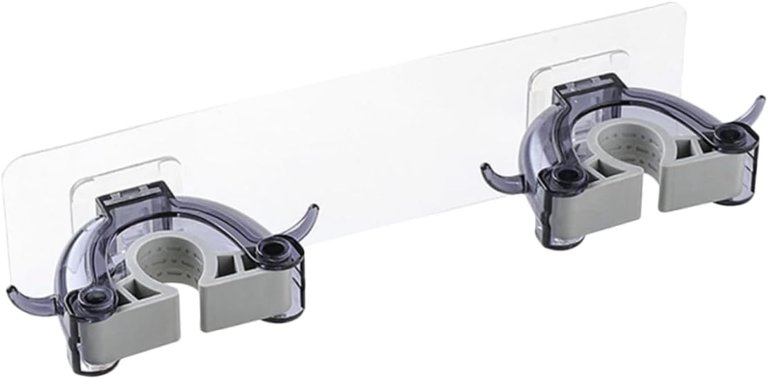  Angoily Lot De 2 Supports Muraux Sans Couture En Plastique Pour Balais Robustes Pour La Maison La Salle De Bain - Autocollant