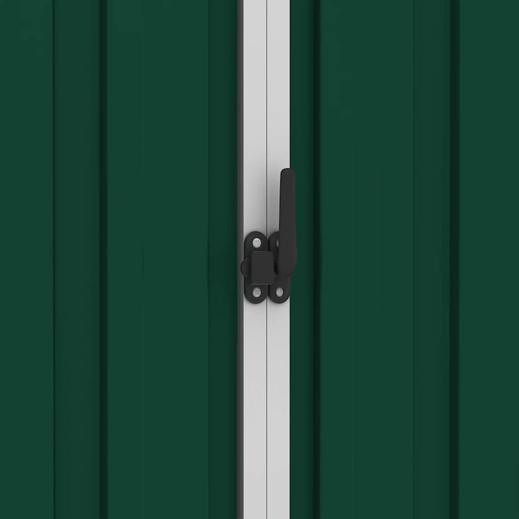  Abri De Jardin En Acier Galvanisé - 205 X 129 X 183 Cm - Vert - 205 X 129 X 183 Cm - Résistant Aux Intempéries - Moderne