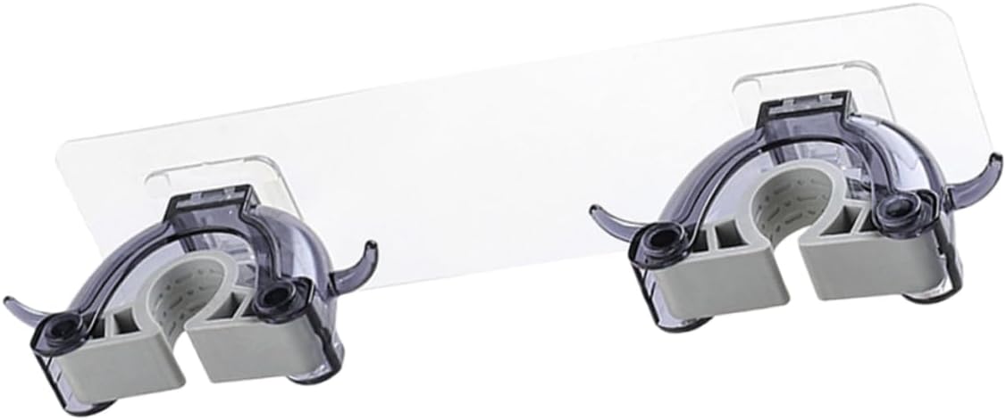  Ciieeo 3pièces Support De Balai Mural Multifonction Noir De Rangement Sans Perçage Pour Maison Cuisine Et Salle De Bain Organisateur De Nettoyage Avec Double Clip