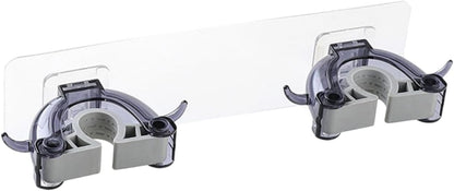  Ciieeo 3pièces Support De Balai Mural Multifonction Noir De Rangement Sans Perçage Pour Maison Cuisine Et Salle De Bain Organisateur De Nettoyage Avec Double Clip