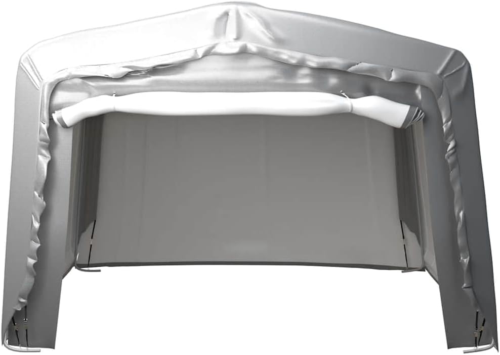  Tente De Rangement 300x300 Cm En Acier Gris, Abri De Jardin En PE Imperméable Avec Structure Acier Galvanisé, Remise Extérieure 3x3 Pour équipements Et événements