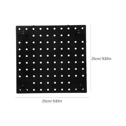  VICASKY Panneau Perforé Noir En Plastique Multi-fonctionnel Et Pratique Pour Rangement Mural Garage Ou Salle De Bain, Organiseur Simple Et Élégant Pour Atelier