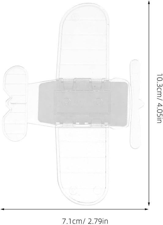  Jojofuny Lot De 6 Verrous De Fenêtre En Métal Et Pvc, Modèle Avion, Installation Sans Perçage, Pour Portes Coulissantes Et Armoires à Usage Domestique