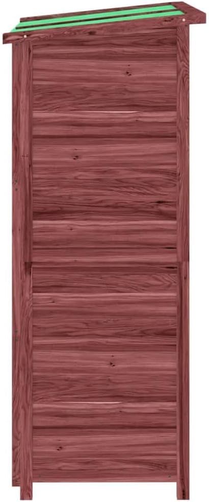  Abri à Outils Moka En Pin Massif 83 X 57 X 140 Cm Avec Toit Incliné Imperméable à La Pluie, Espace De Rangement Spacieux Pour Outils De Jardin Et Accessoires D'extérieur