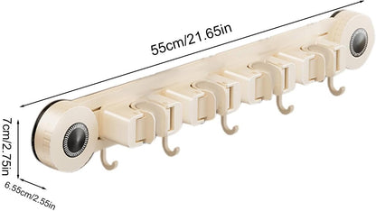  Support Pour Balais Et Serpillères | Support Renforcé Robuste Et Inoxydable | Organisateur Mural Pour Serpillère Et Outils | Pour Maison, Bureau, Appartement, Chambre, Salon Et Salle De Bain