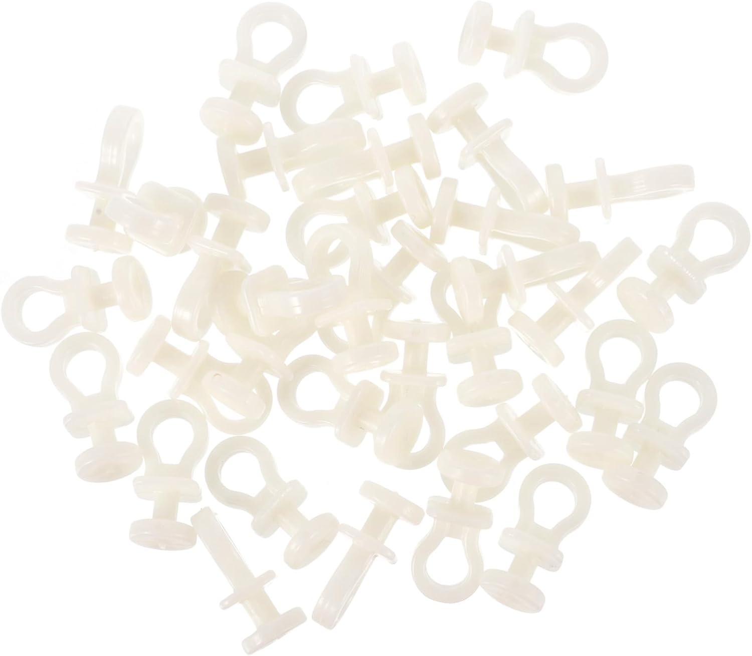  Angoily Lot De 100 Set De Poulies De Rideau En Plastique Beige Silencieuses Rouleaux Pour Rail De Rideau Accessoires De Quincaillerie Pour Fenêtres Adaptés à Usage Domestique Et