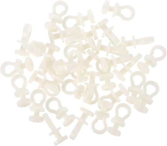  Angoily Lot De 100 Set De Poulies De Rideau En Plastique Beige Silencieuses Rouleaux Pour Rail De Rideau Accessoires De Quincaillerie Pour Fenêtres Adaptés à Usage Domestique Et
