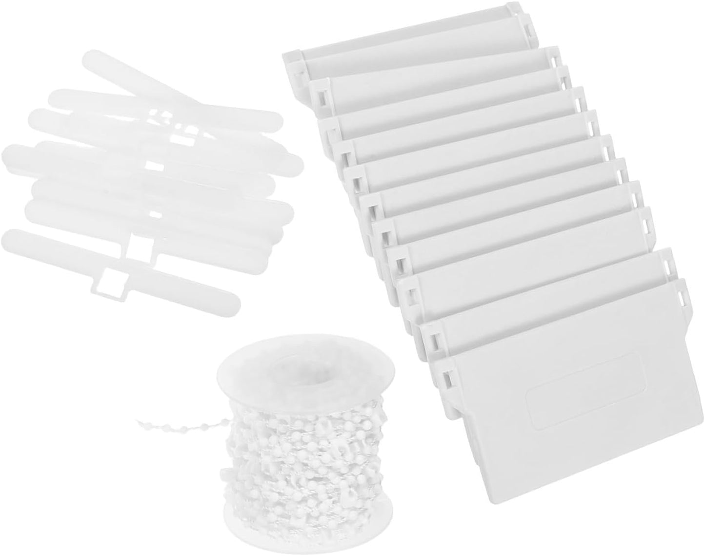  Angoily Kit De Réparation Pour Stores Verticaux Blanc Structure Double Crochet En Plastique Poids De Fond Solide 1 Set Complet Pour Fenêtres Et Chambres
