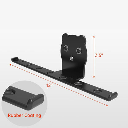  Support Mural Robuste Avec Fixations Doubles Modifiables, Capacité De 100 Poids Pour Outils De Jardin, Garage, Organisation, Rangement, Réponse, Double Crochet Modifiable