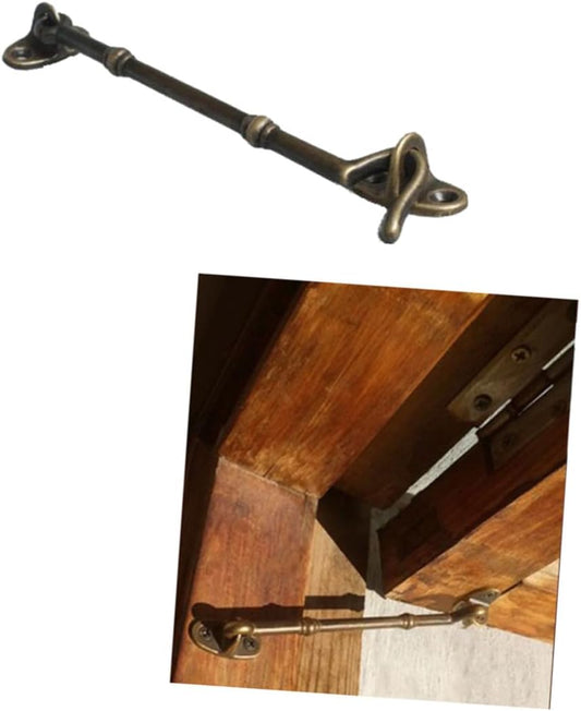  Gatuida Brass Door Hook With Screws Antique Cabin Hook For Windows And Doors Heavy Duty Closing Hardware