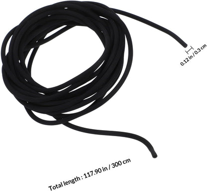  Zerodeko Bande PVC Légère Et Facile D'entretien Pour Moustiquaire De Fenêtre Noire, Jonc De Retenue Solide Adapté Aux Accessoires De Quincaillerie De Fenêtre