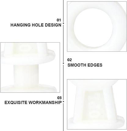  Jojofuny 50 Pcs Roulettes Pour Rail De Rideau En Plastique Beige, Faciles à Utiliser Et Solides, Pour Rideaux Coulissants De Salle De Bain Et Fenêtres