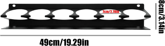  Étagère Murale Pour Bombes Pulvérisatrices Industrielles, Multi-fentes Avec Montage Facile, Support D'atelier Robuste, Support Robuste Avec Disposition , Organisateur Pour Magasin Automobile