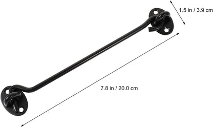 Healvian Crochets De Verrouillage De Fenêtre Solides Et Résistants En Acier Inoxydable Noir Lot De 2 Pour Sécuriser Fenêtres Coulissantes
