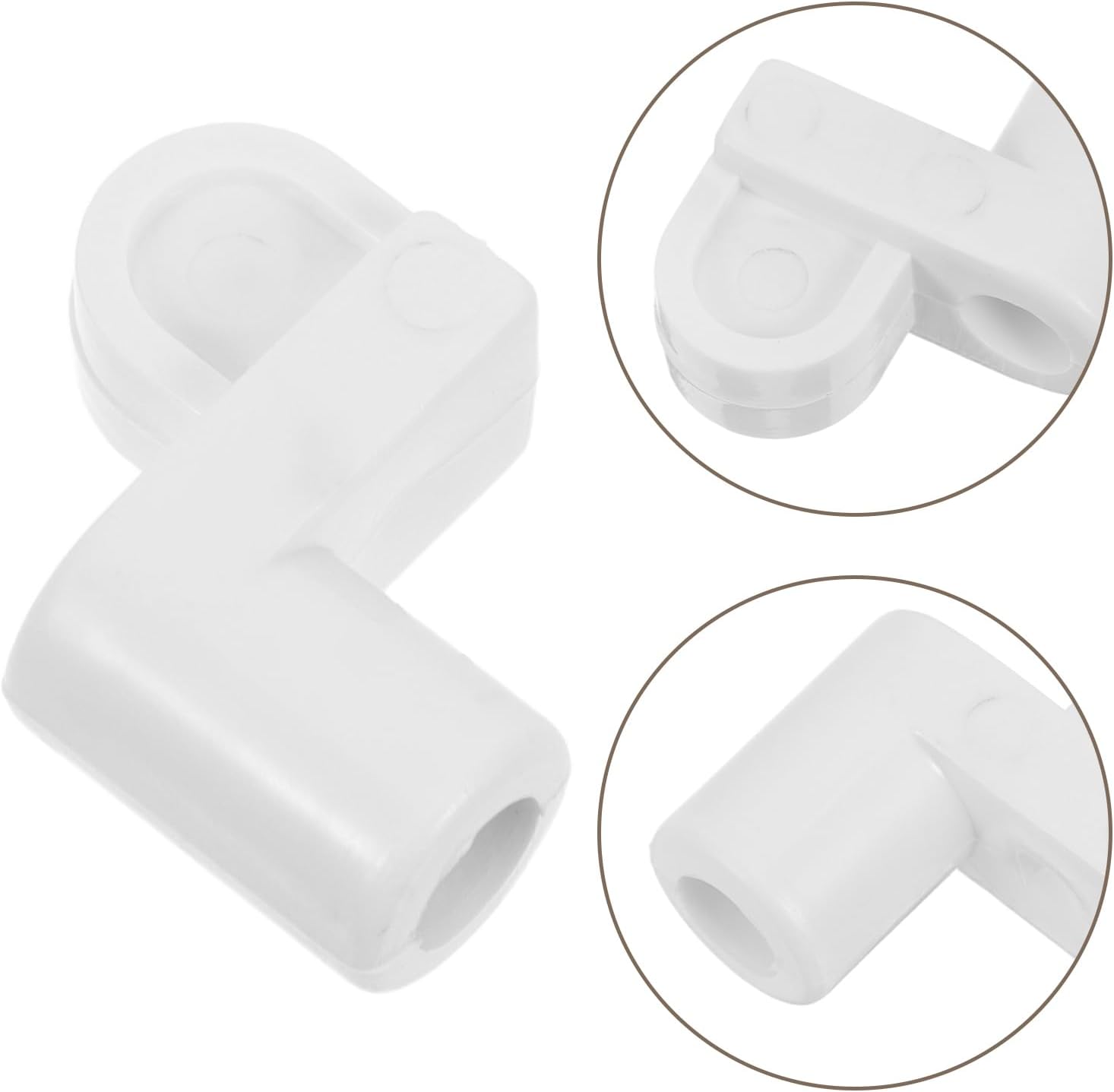  Gatuida 24 Clips Universels Pour Moustiquaire Fenêtre 3/8 Pouces En Plastique Blanc Avec Vis, Kit De Fixation Renforcé Et Accessoires De Quincaillerie Pour Installation Et Réparation