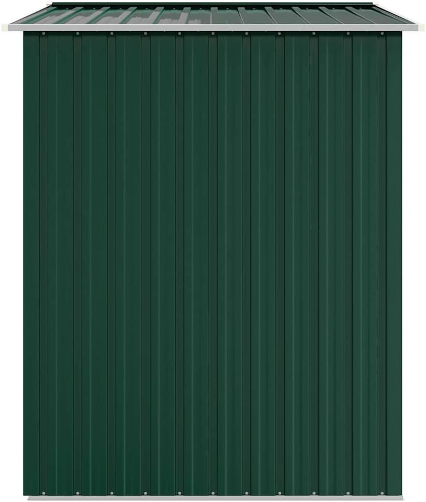  Abri De Jardin En Acier Galvanisé - 205 X 129 X 183 Cm - Vert - 205 X 129 X 183 Cm - Résistant Aux Intempéries - Moderne