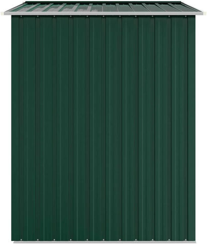  Abri De Jardin En Acier Galvanisé - 205 X 129 X 183 Cm - Vert - 205 X 129 X 183 Cm - Résistant Aux Intempéries - Moderne