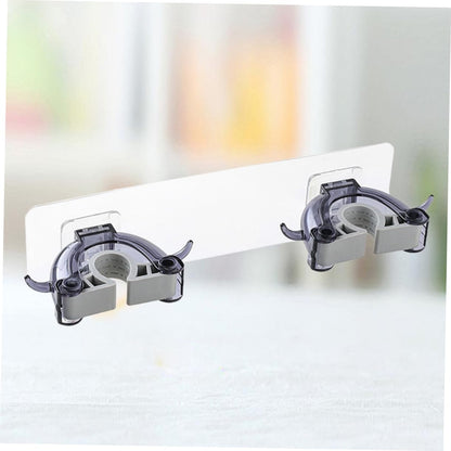  Angoily Lot De 2 Supports Muraux Sans Couture En Plastique Pour Balais Robustes Pour La Maison La Salle De Bain - Autocollant