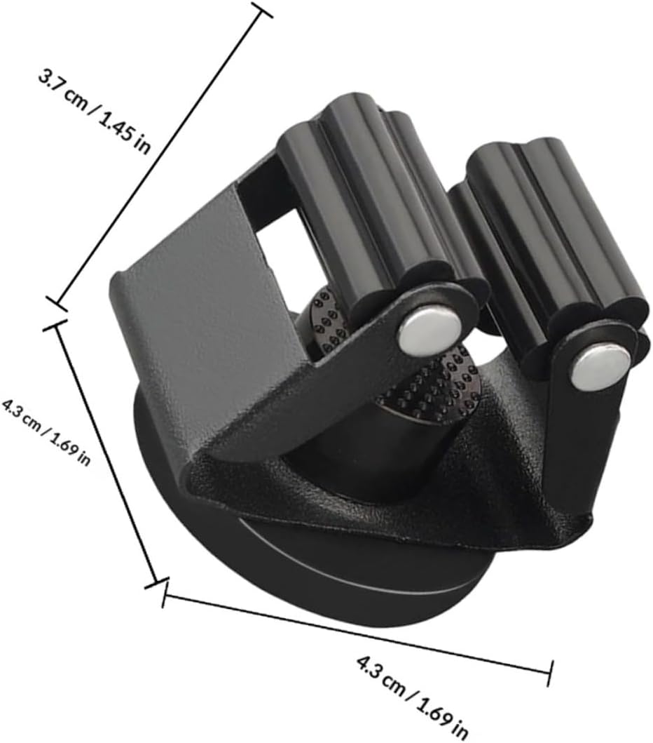 Ciieeo Support Mural Solution De Rangement Robuste Magnétique Pour Balai Et Serpillière Noir Organise Efficacement Outils De Nettoyage Pour Bureaux Et Espaces De Stockage