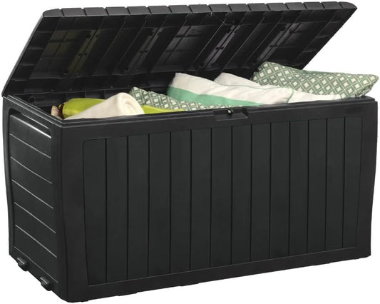  Keter Marvel Plus 243531 Boîte De Rangement En Résine Résistante Aux Intempéries Gris 243531