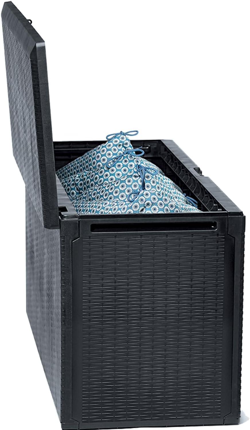 Prosperplast BOXE RATO PLUS 290L. Coffre De Jardin, Dimensions (mm) 1140x470x594, Couleur Anthracite