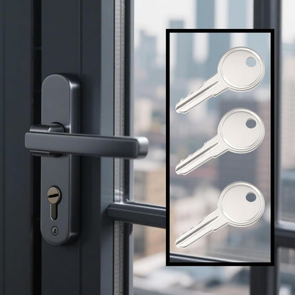  Universal UPVC Window Handle Keys Replacement For Yale Securistyle Virage Window Locks, Compatible With UPVC Window Handles And Most Keys