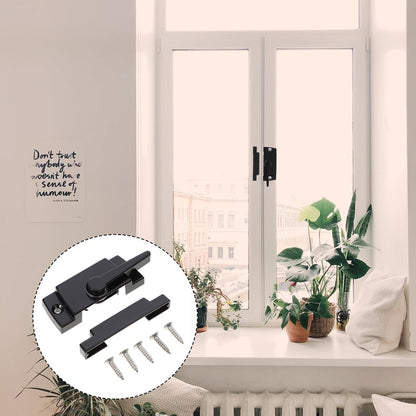  Ciieeo Verrous De Fenêtre Coulissante 4 Pcs En Alliage De Zinc, Sécurité Garçon Et Filles, Butée De Verrouillage Pour Fenêtres Coulissantes Gauche Et Droite, Accessoires De Quincaillerie