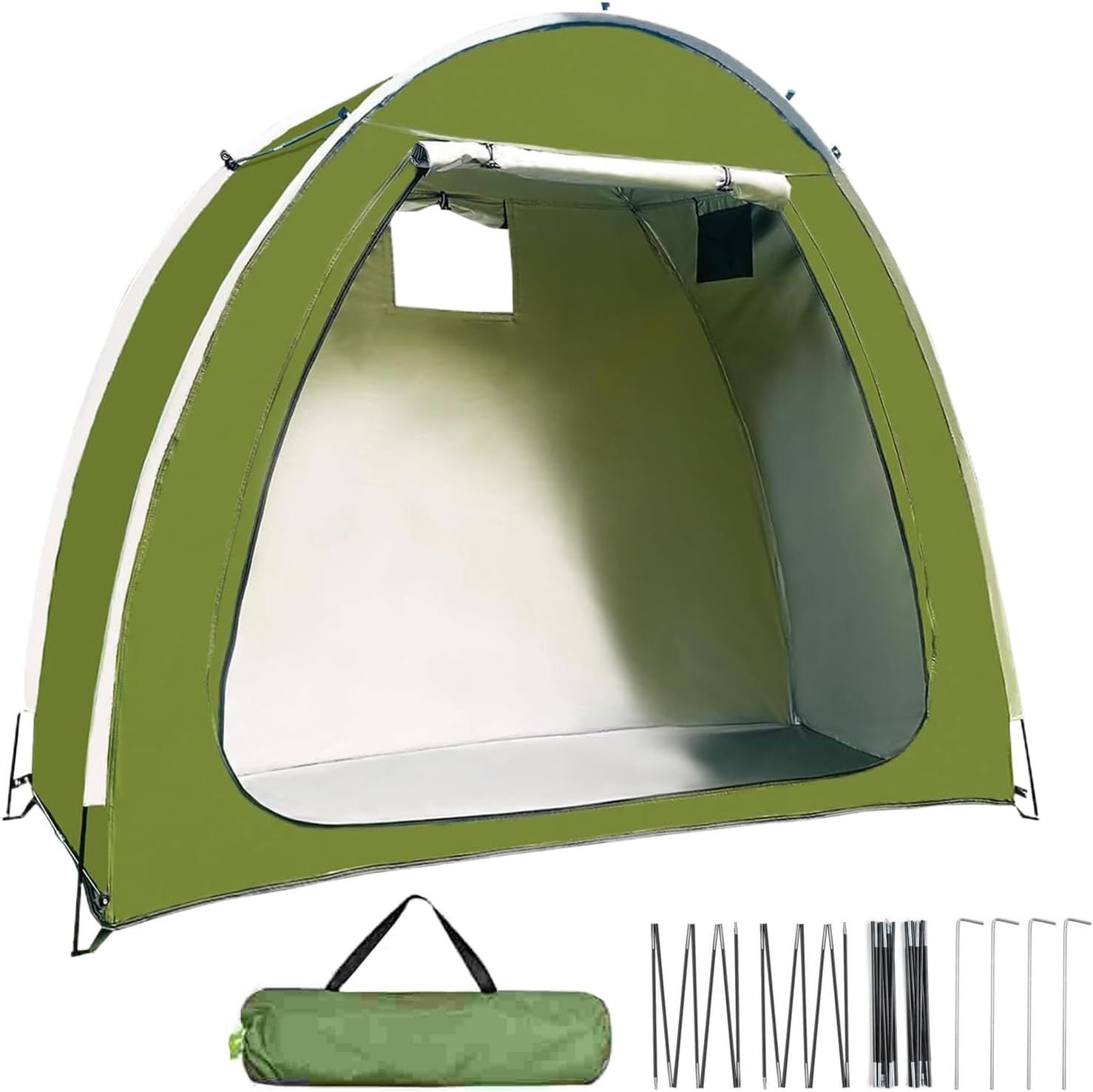 GENERIC Tente De Vélo, Housse De Moto Pour Extérieur, Tente De Rangement De Vélo Résistante Aux Intempéries Extérieure Avec Accès Double Face Pour Jardin Terrasse Et Arrière-Cour