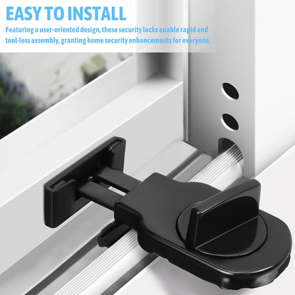  Jojofuny Sliding Window Stops D Style Window Locks Security Window Bars For Increased Security
