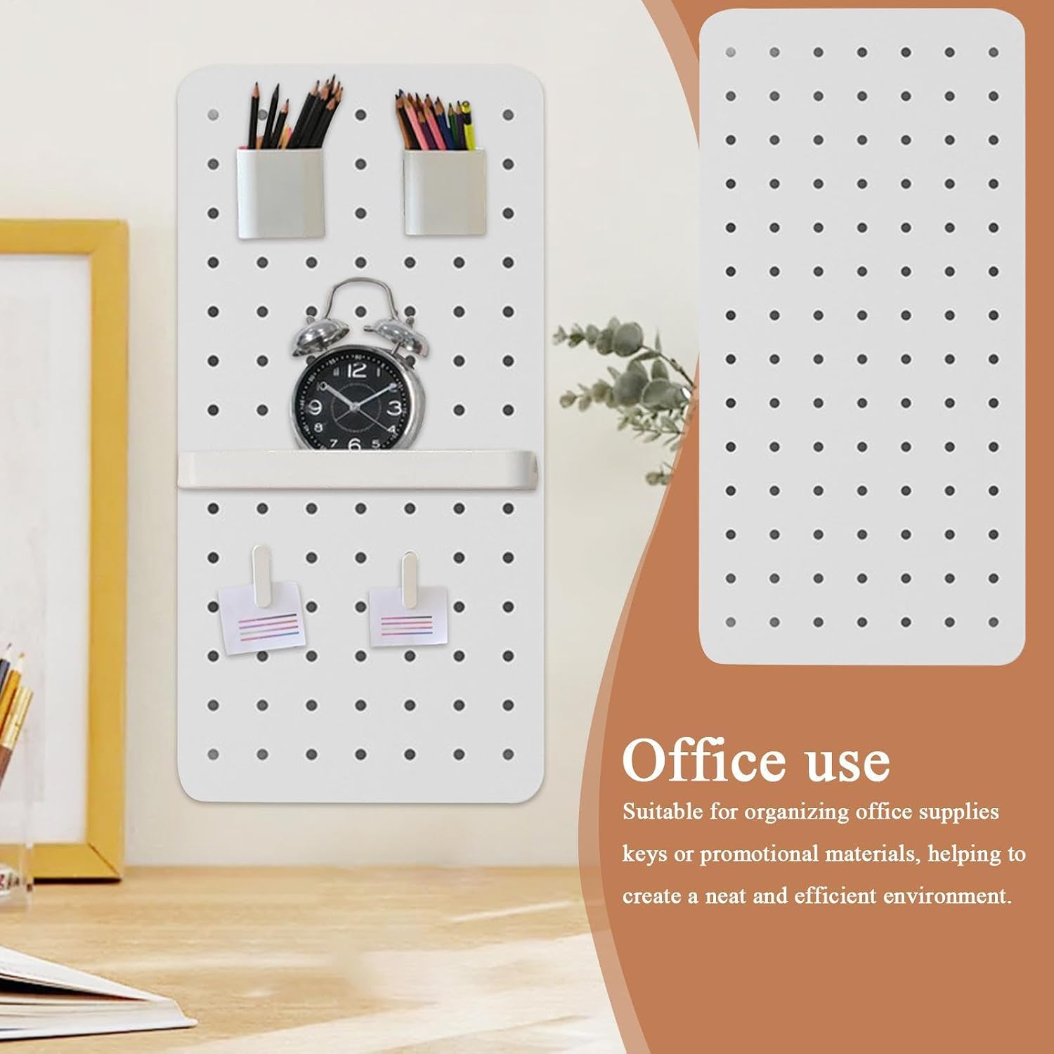  Panneaux Muraux En Panneau Perforé - Organisation Murale Pour Chambre à Coucher, économise De L'espace - Panneaux D'affichage Pour Garage, Atelier, étagère De Rangement Modulaire Robuste Pour Outils