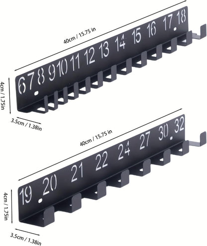  Porte-outils Mural En Fer, Crochets Et Clés Pour Maison, Garage, Atelier, Support De Rangement, Accessoires D'outils, Organiseurs Muraux