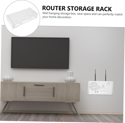  Ciieeo TV Wall Storage Shelf Wire Cover Router Bracket