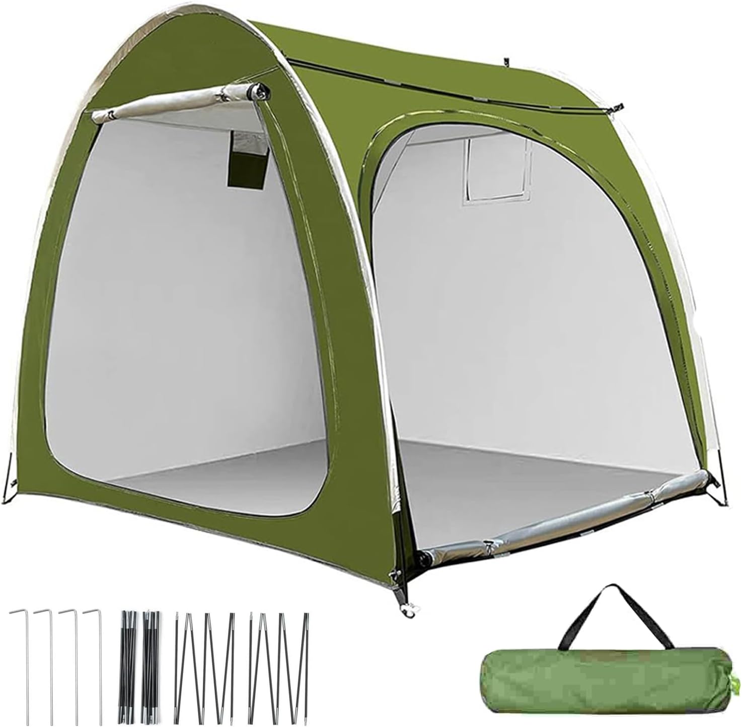 GENERIC Tente De Rangement Pour Vélo, Housse De Moto Portable – Tente De Rangement D'extérieur Résistante Aux Intempéries Avec Double Entrée Pour Jardin, Pelouse, Camping, Arrière-cour