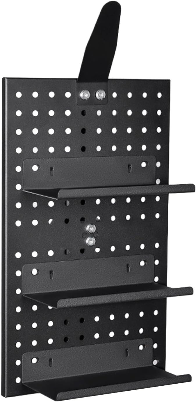  Support De Panneau Perforé En Aluminium, Support De Rangement Pour équipement De Vélo, Support De Casque De 45,7 X 30,5 Cm Avec Construction Solide, Organisateur En Avec Cadre Stable