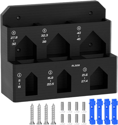  Râtelier De Rangement Pour Outils,Porte-objets Mural à 6 Compartiments,Fixation Pour Outil De Réparation Avec Pince | Pour Garage Atelier Abri Maison