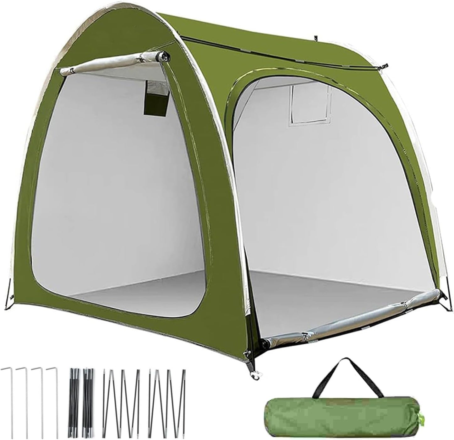 GENERIC Tente De Rangement Pour Vélo, Housse De Moto Portable – Tente De Rangement D'extérieur Résistante Aux Intempéries Avec Double Entrée Pour Jardin, Pelouse, Camping, Arrière-cour