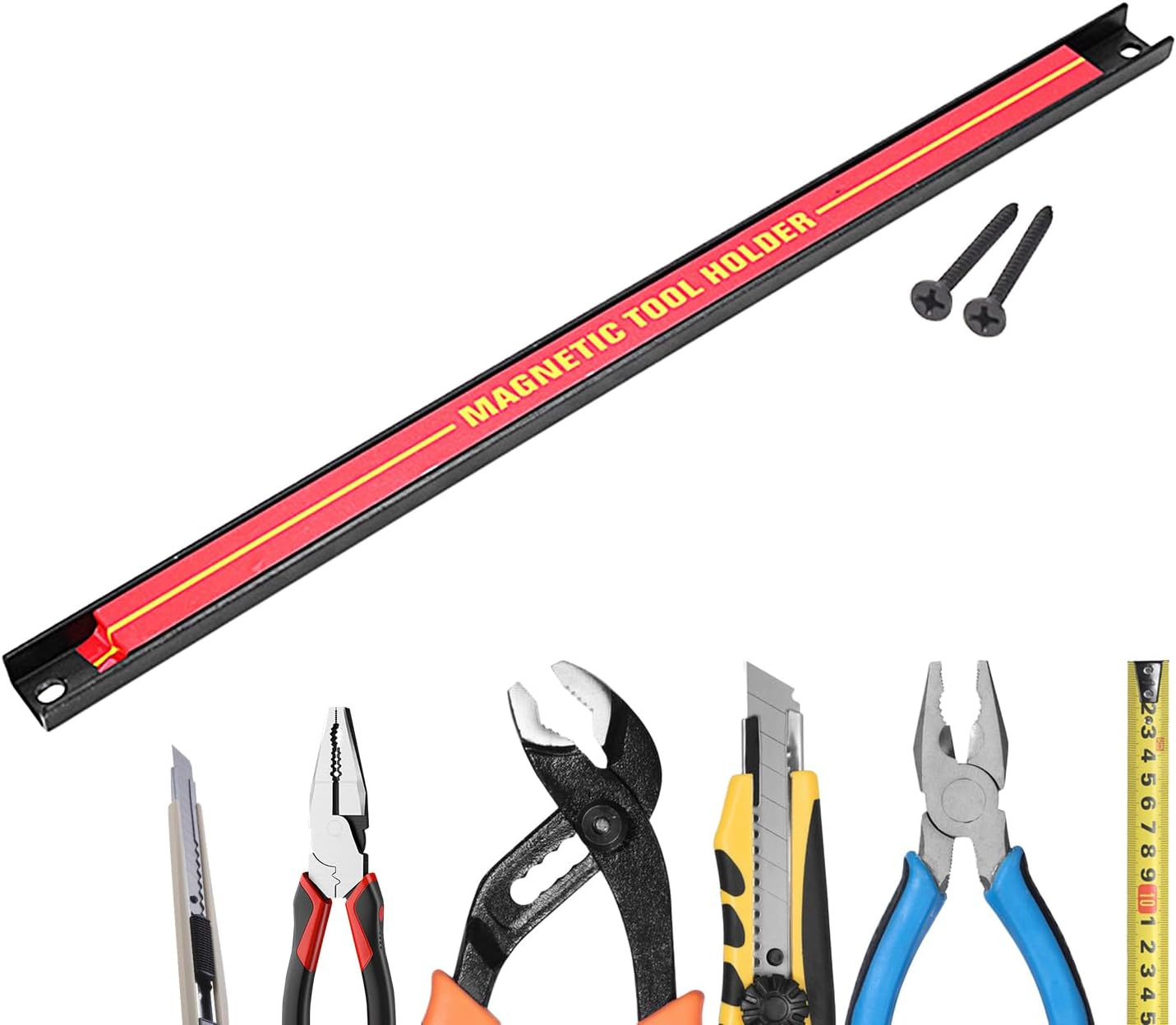  Barre Magnétique à Outils, Barre Magnétique Pour Outils, Porte-outils Mural De Grande Capacité, Barre à Outils En Métal Pour Atelier, Maison, Organisateur D'outils De Réparation
