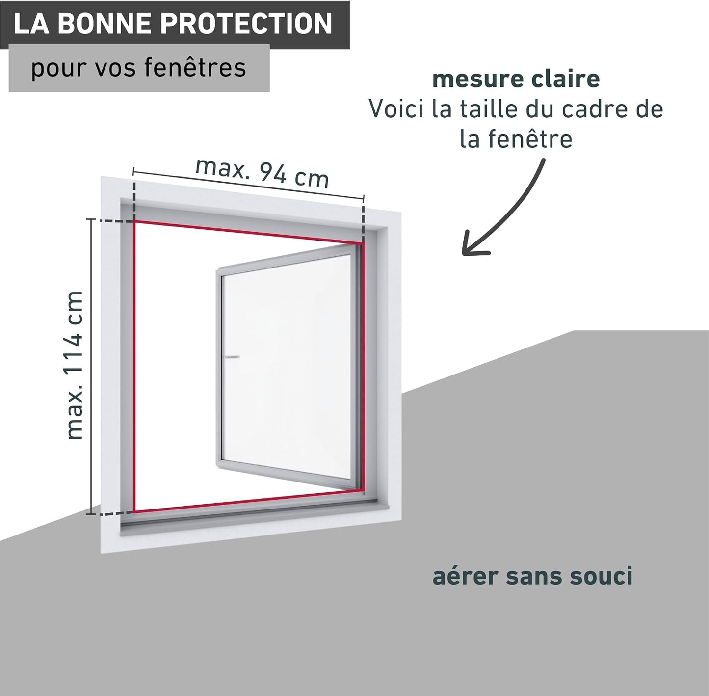  Windhager 03389 Magnetic Window Mosquito Net 100 X 120 Cm No Drilling Magnetic Mosquito And Insect Protection For Windows Easy Installation Anthracite