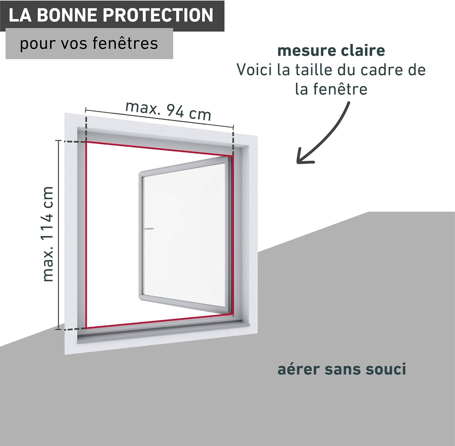  Windhager 03389 Magnetic Window Mosquito Net 100 X 120 Cm No Drilling Magnetic Mosquito And Insect Protection For Windows Easy Installation Anthracite