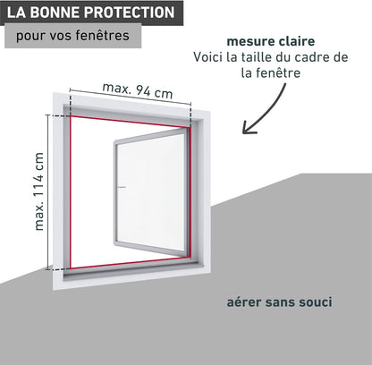  Windhager 03389 Magnetic Window Mosquito Net 100 X 120 Cm No Drilling Magnetic Mosquito And Insect Protection For Windows Easy Installation Anthracite